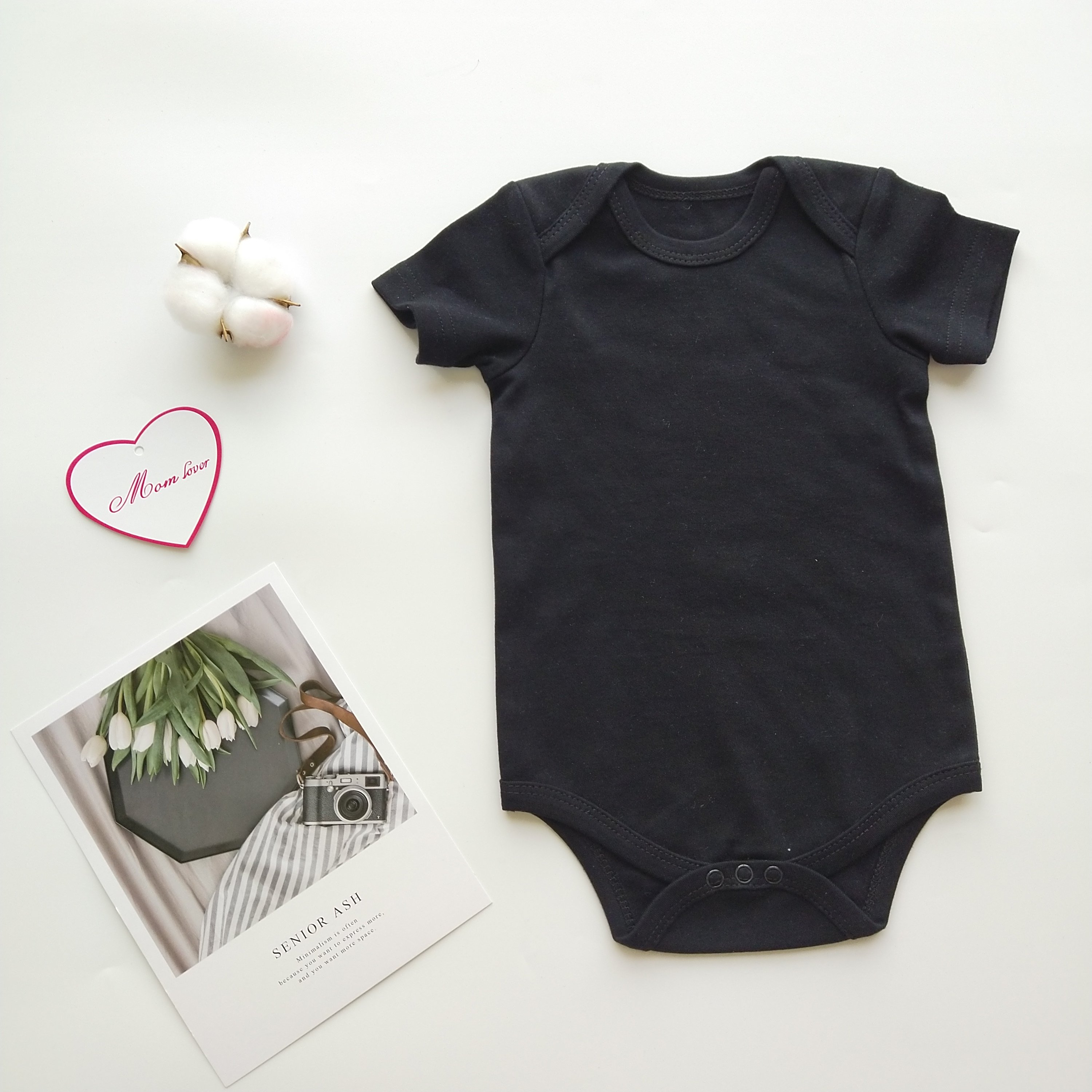 Wholesale high quality newborn baby clothes plain infant onesie 100% combed cotton baby rompers custom Baby Boy Romper