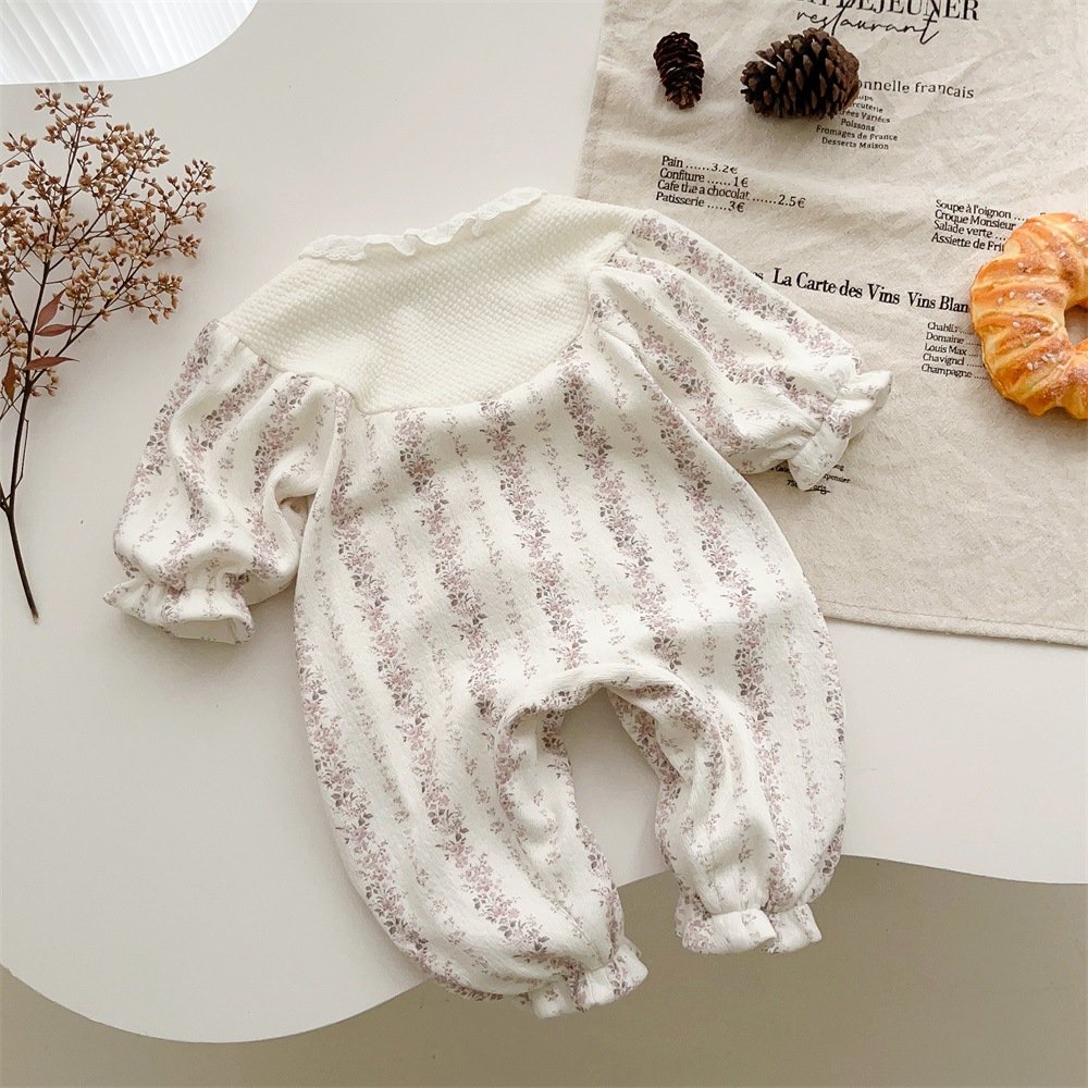 2024 Autumn New Baby One Piece Romper Baby Long Sleeve Romper Princess Baby Rompers