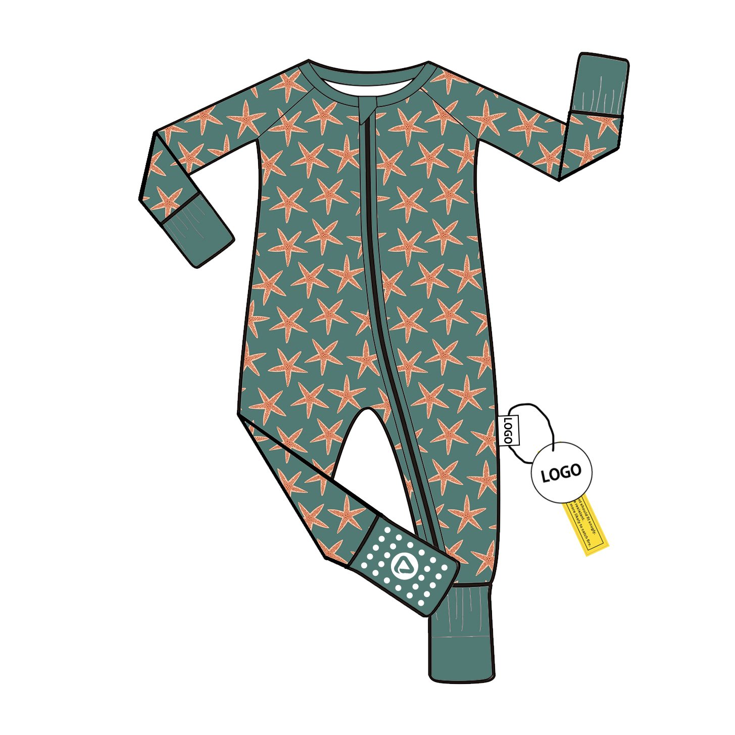 High Quality Bamboo Toddler Romper with Custom Pattern for Newborns Soft Comfortable Jumpsuit and Sleeper