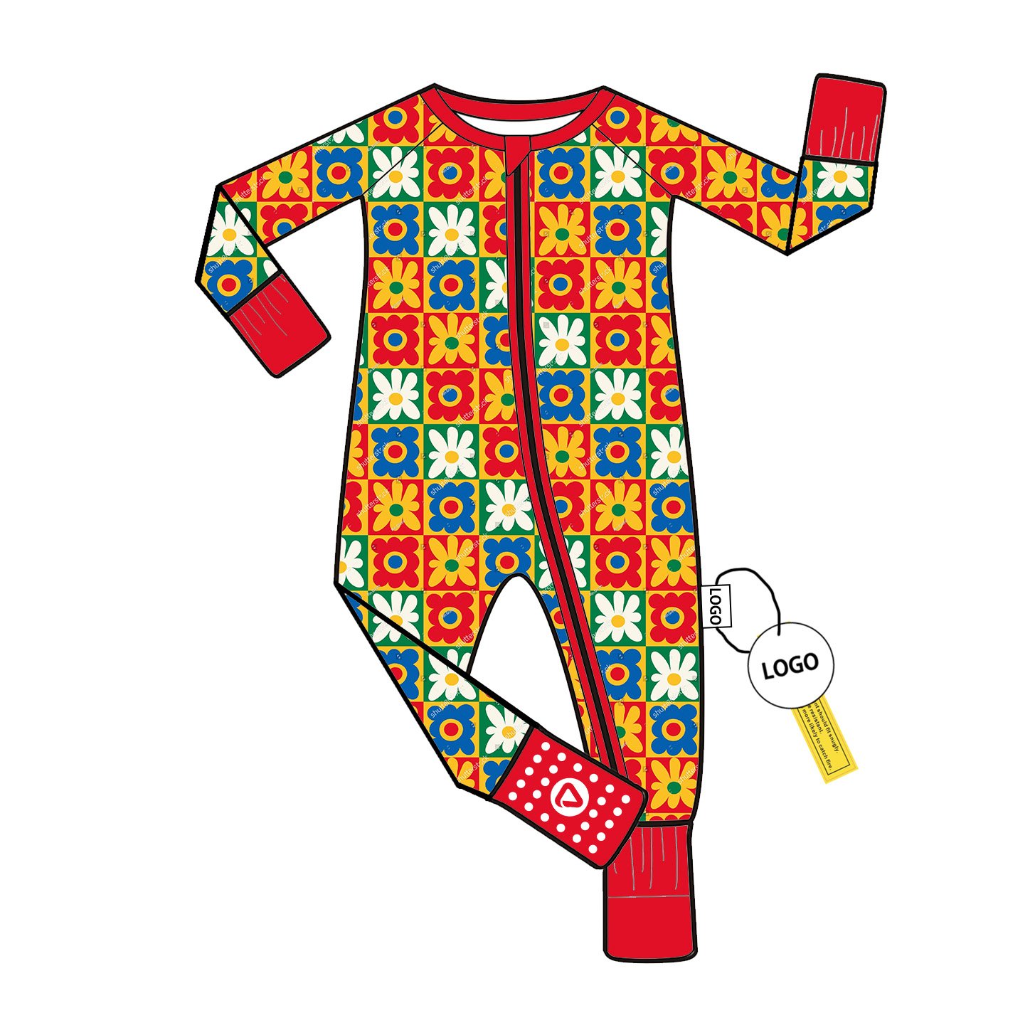 High Quality Bamboo Toddler Romper with Custom Pattern for Newborns Soft Comfortable Jumpsuit and Sleeper