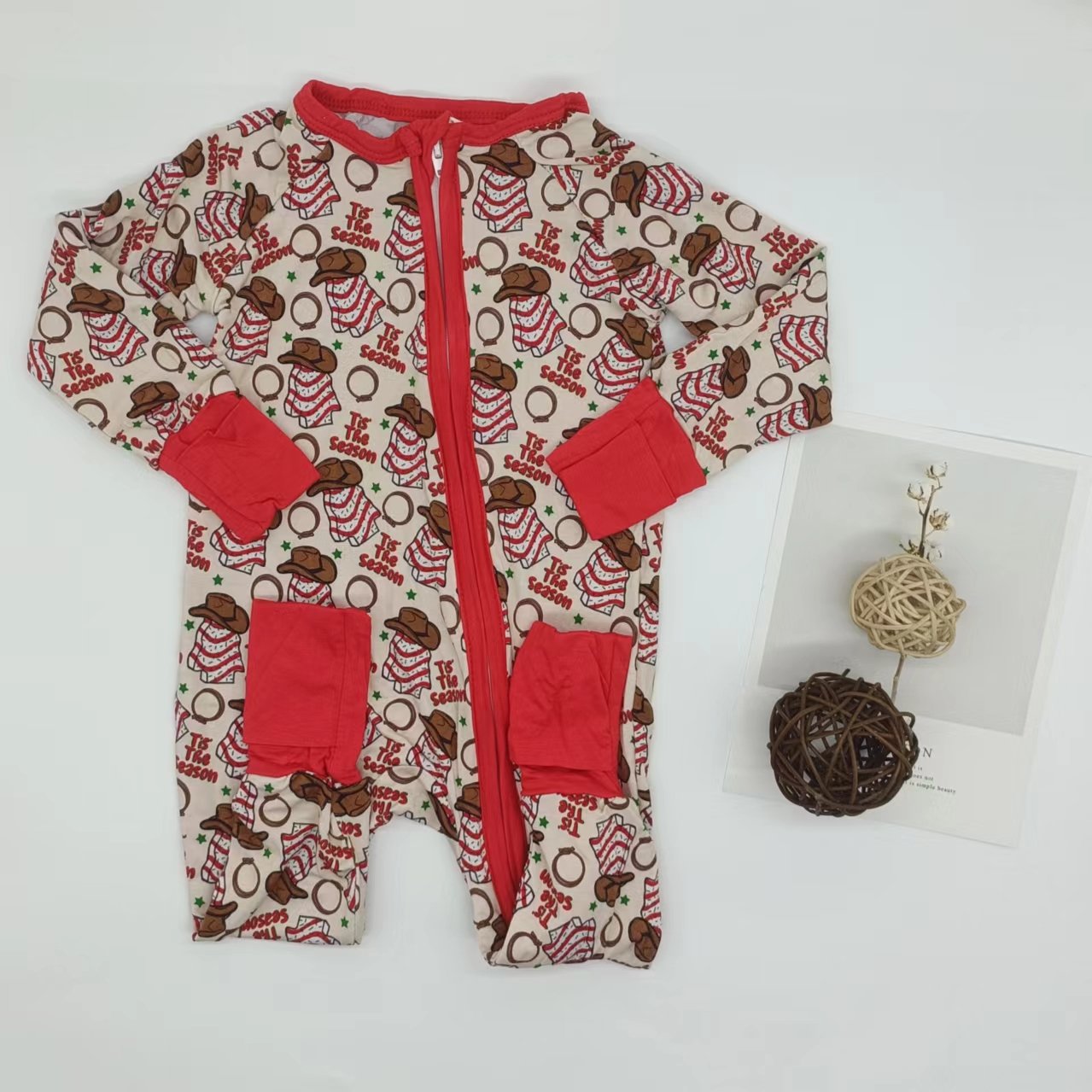high quality cute comfortable soft double zipper customized child romper