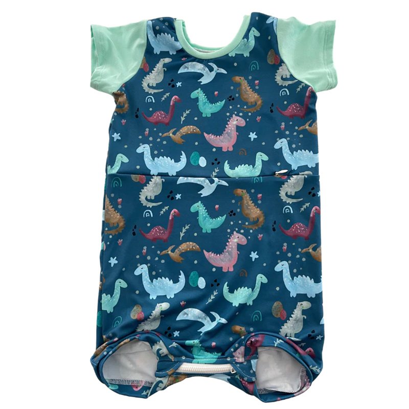 Custom Bamboo Romper With G-Tube Access For Kids High Quality Baby Romper OEM Clothes