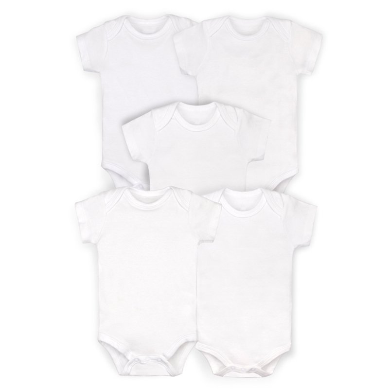 Summer Toddler Baby Girl Jumpsuit Clothes Infant Short Sleeves Baby Rompers 5pcs Set Baby Bodysuits