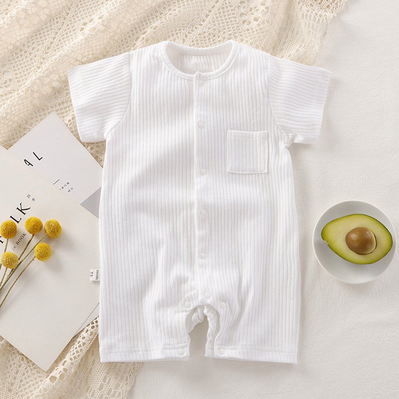 Summer Infant Creeper Baby Cotton Thin Short Sleeve Children's Bodysuit