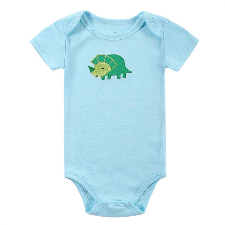 High Quality Summer 5 Pcs/set New Born Boy Girl Short Sleeve Romper Pajamas Cartoon Cute Infant Toddler Baby Romper
