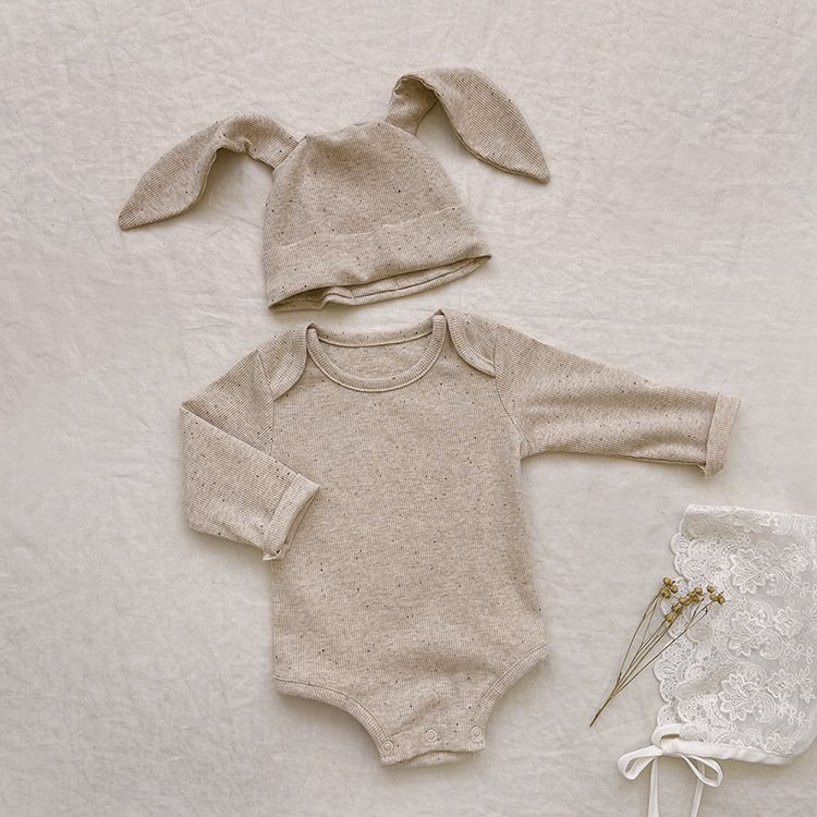 Newborn Baby Clothes Kids Clothing Colored cotton Long Sleeves Onesie Autumn Baby Romper suit