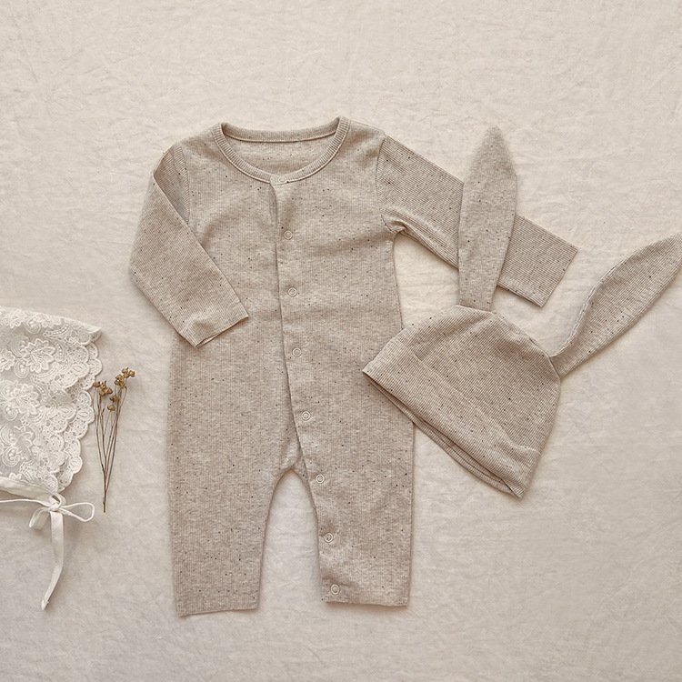 Newborn Baby Clothes Kids Clothing Colored cotton Long Sleeves Onesie Autumn Baby Romper suit
