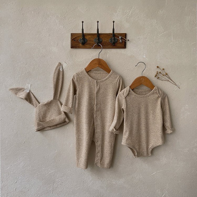 Newborn Baby Clothes Kids Clothing Colored cotton Long Sleeves Onesie Autumn Baby Romper suit