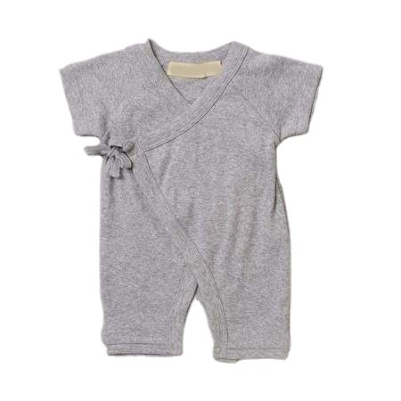 Newborn organic cotton baby clothes Short Leg Kimono onesie lace up bodysuit infant baby rompers
