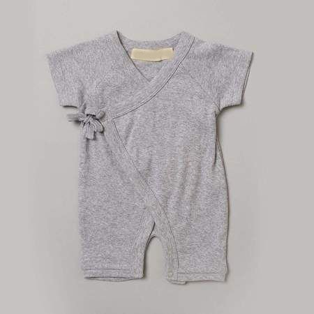 Newborn organic cotton baby clothes Short Leg Kimono onesie lace up bodysuit infant baby rompers