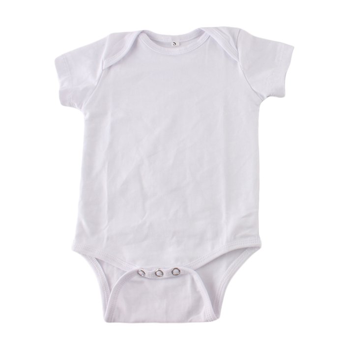 Custom 0-24 Months Unisex Newborn Baby Clothes Romper Onesie Short Sleeve Solid Color Blank Plain Cotton Baby Boys Girls Romper