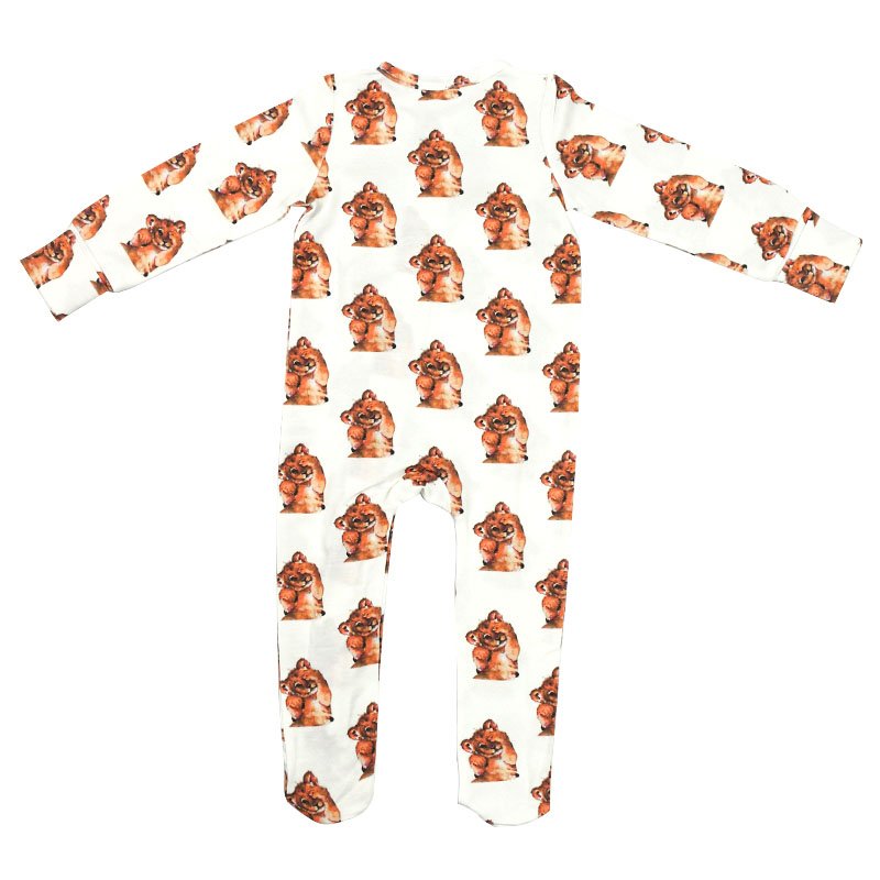 organic cotton baby romper customize baby clothes eco friendly onsies for infants wholesale two way zip sleep suits