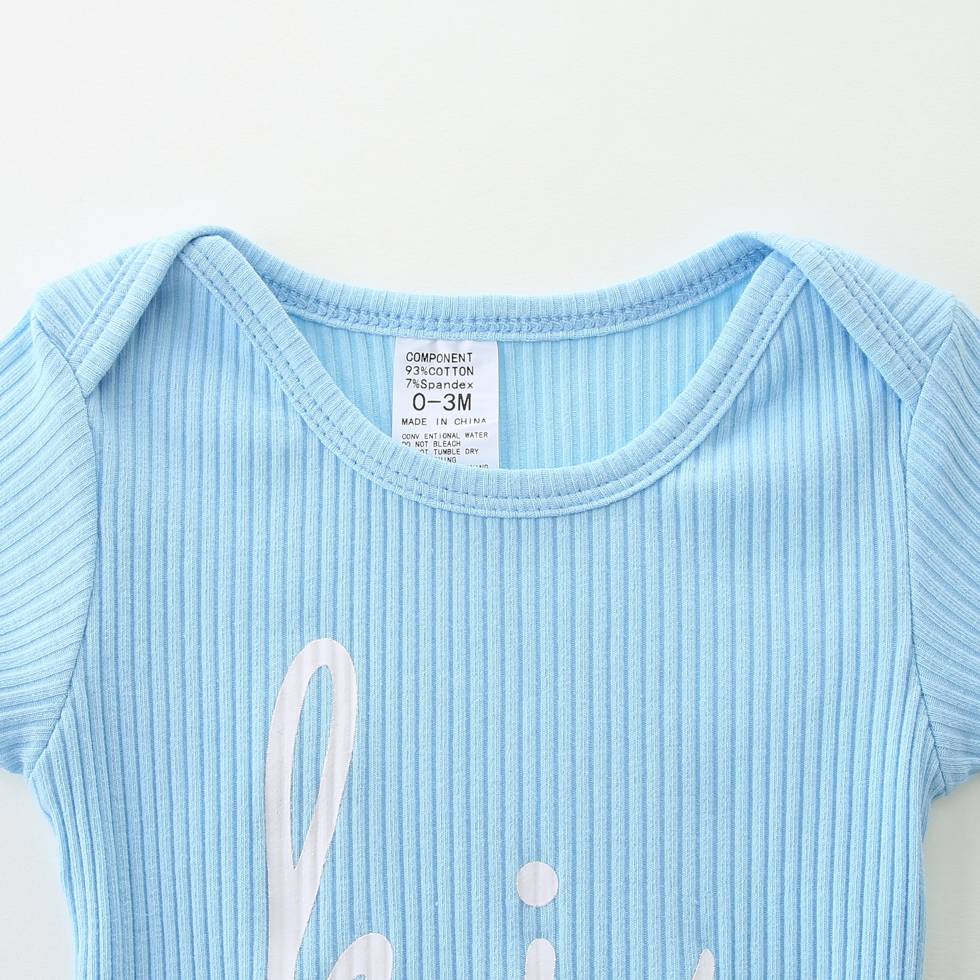 In Stock Newborn Baby Boy Romper Clothes Infant 100% Cotton Pajama Outfits Letter Print Bodysuit Jumpsuit+Hat 3pcs Clothing Set