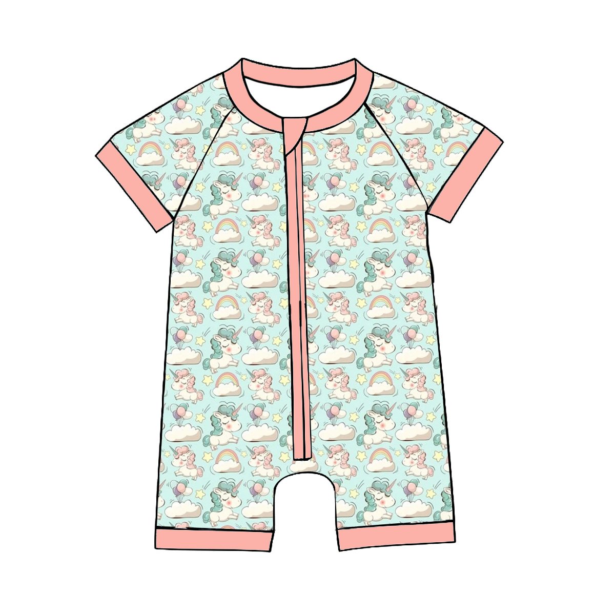 Custom Designed Zipper Baby Rompers for Boys Girls Autumn Milk Silk Onesie 2T Size with Snap Button Closure Brand Clothing