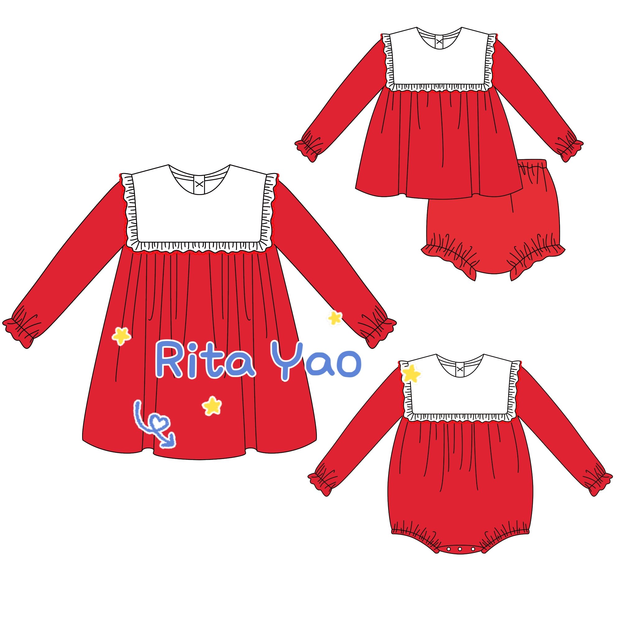 Valentines Day Pre Order Baby Girl Clothes Pink Striped Cotton Bib Ruffle Collar Baby Romper Monogrammed Toddler Kids Girl Dress