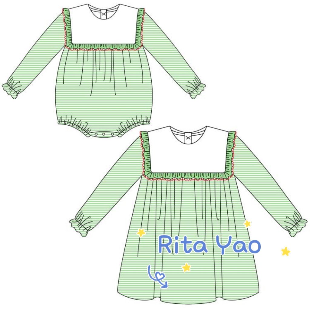Valentines Day Pre Order Baby Girl Clothes Pink Striped Cotton Bib Ruffle Collar Baby Romper Monogrammed Toddler Kids Girl Dress