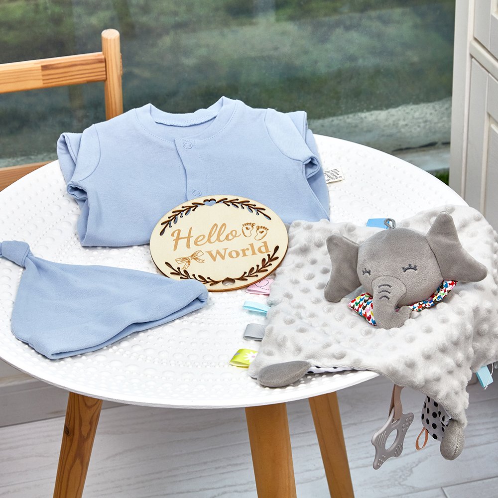 Cotton Long Sleeve Newborn Boy Girl One-Piece Coverall Baby Hat Baby Romper Set