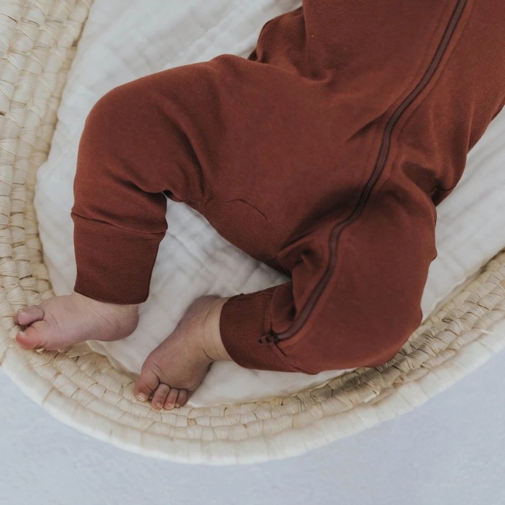 100% GOTS Certified baby Organic Cotton Sleeve Onesie for Newborns Plain Zipper Romper for Baby Clothing