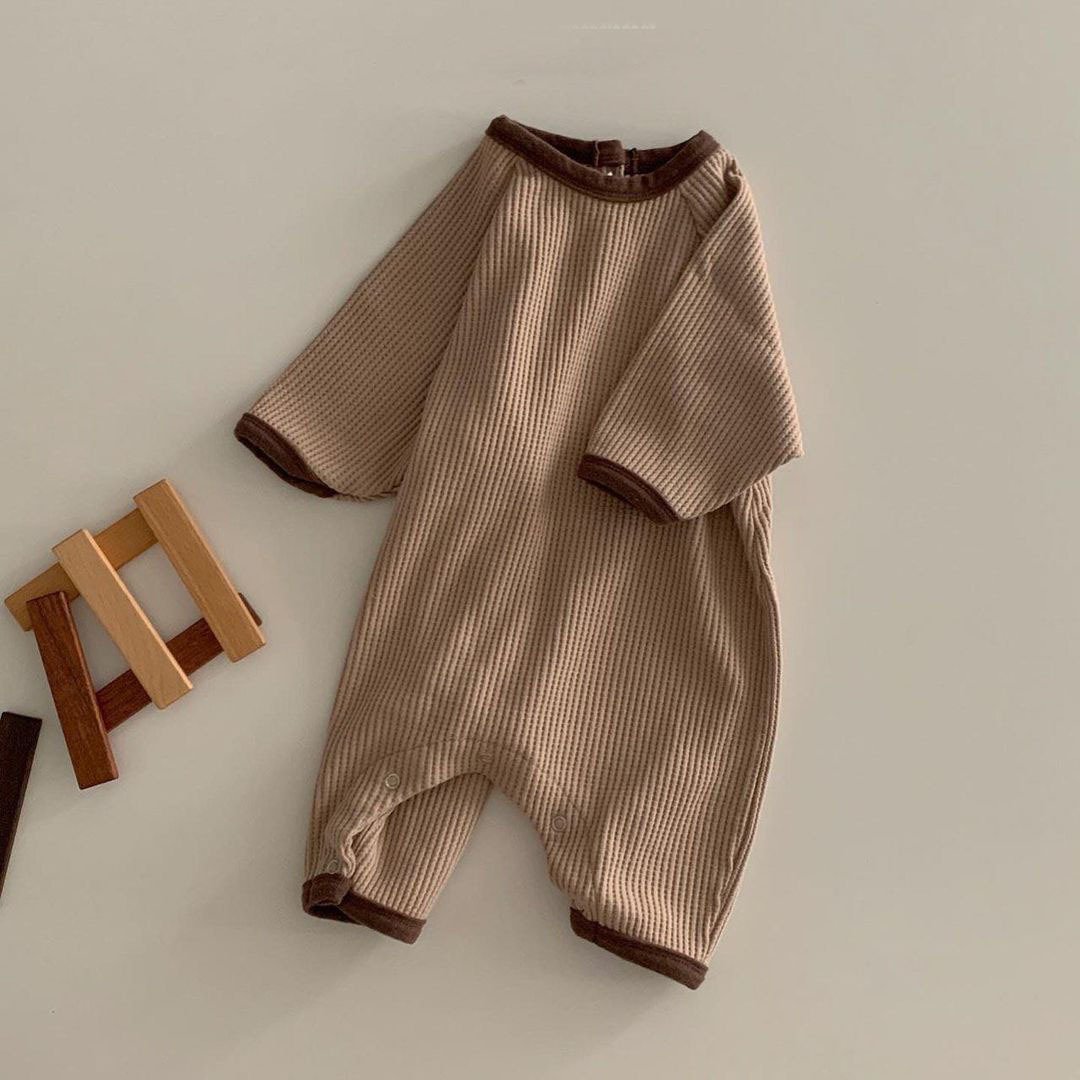 Hot Selling Newborn Baby Rompers Long Sleeve Organic Cotton Infant Boys Girls Floral Print Baby Romper