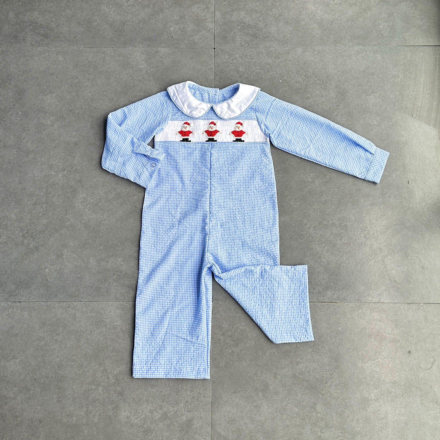 Yihui OEM Hot Sale Knit Ruffle Onesie Cotton children girl Zip Footie Set top quality custom Foot embroidery Baby Romper