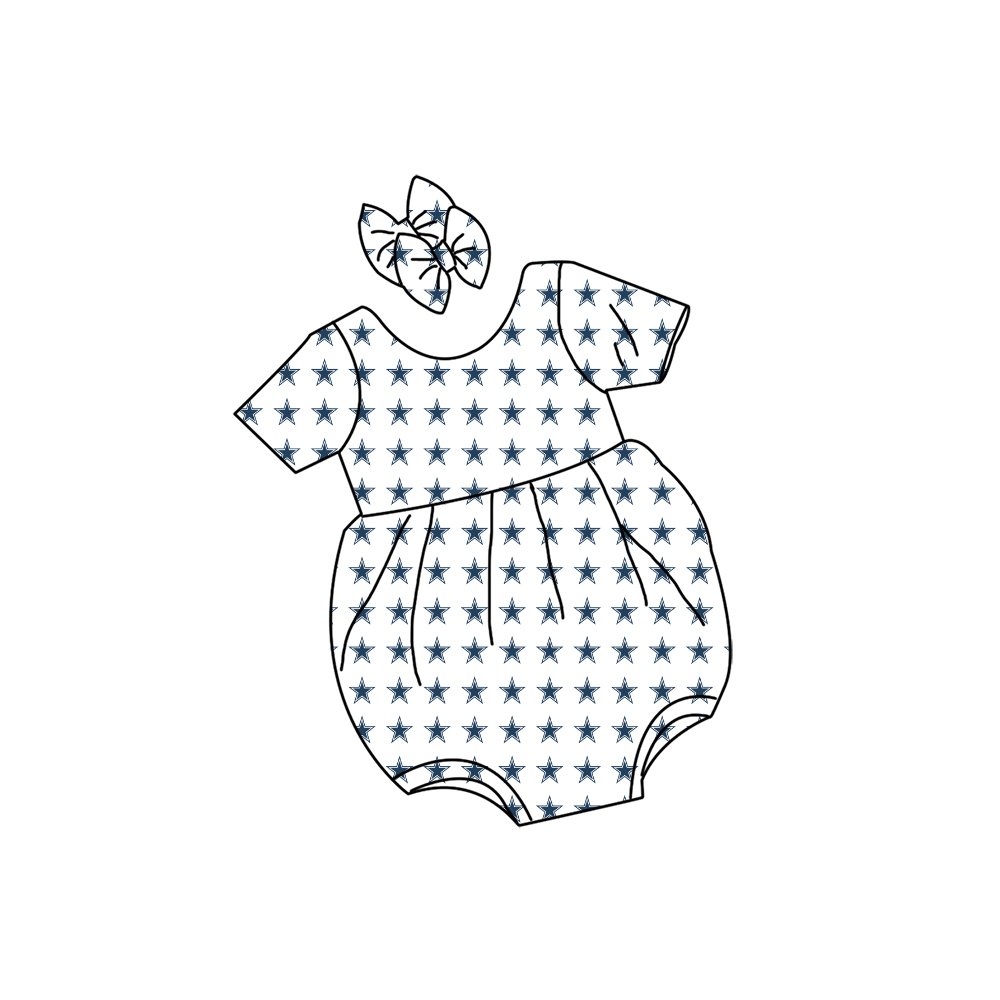 Qingli OEM Boutique Baby 4th Of July Firework Printed Short Sleeve Jumpsuit Baby Sweatshirt Romper