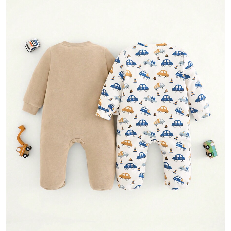 Wholesale Pure Basic Newborn Organic Bamboo 100% Cotton Baby Romper Long Sleeves 0-3 Months Newborns Toddlers Wholesale
