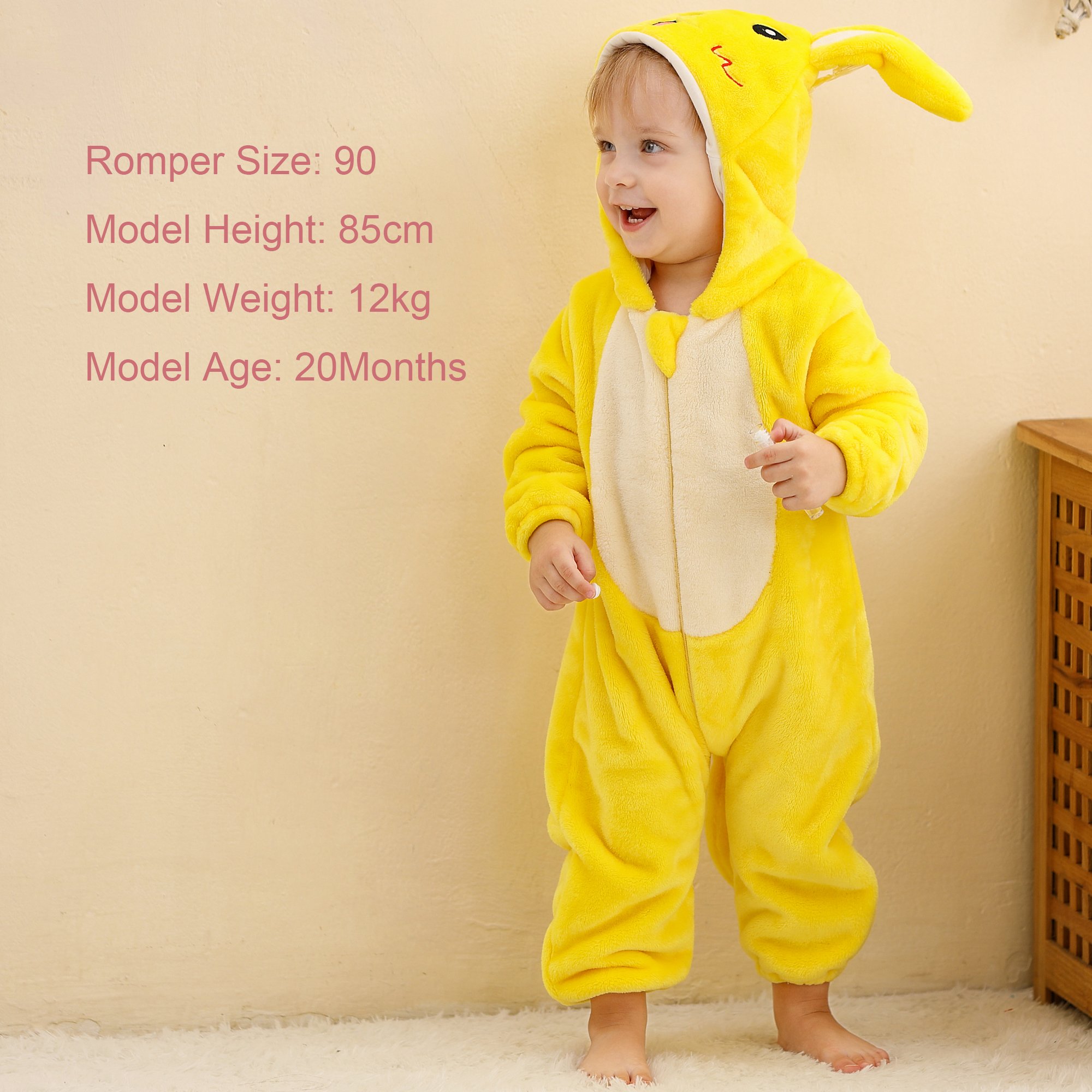 Michley Fashion Clothing Infant Flannel Unisex Baby Rompers Animal Cute Boy Hooded One Piece Jumpsuit Little Girls
