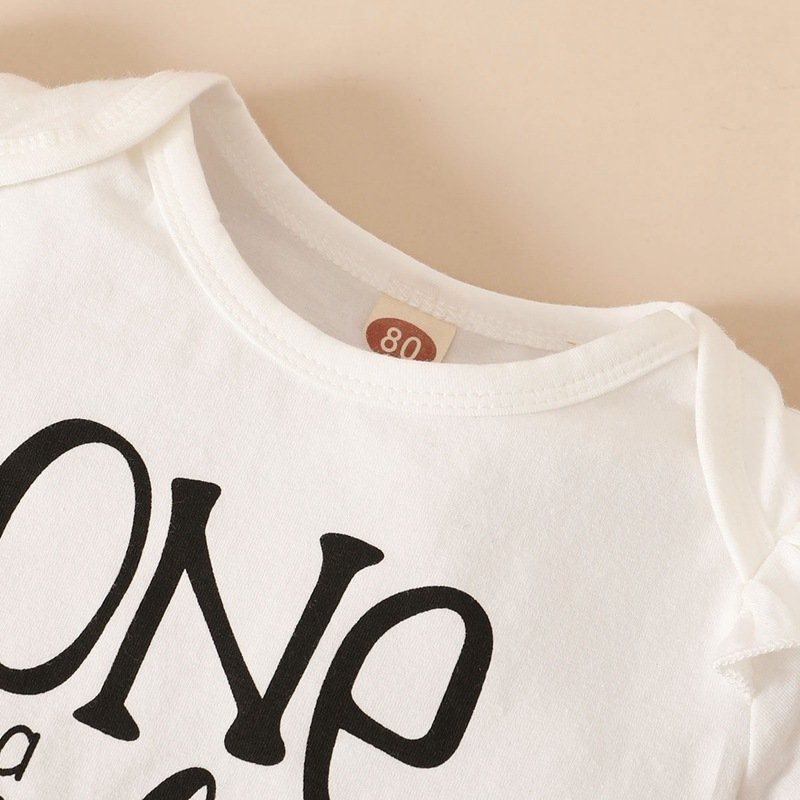 Newborn Infant Letter Printed Cotton Soft kid jumpsuit for Girls newborn baby rompers set