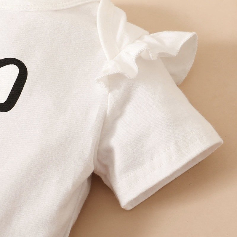 Newborn Infant Letter Printed Cotton Soft kid jumpsuit for Girls newborn baby rompers set