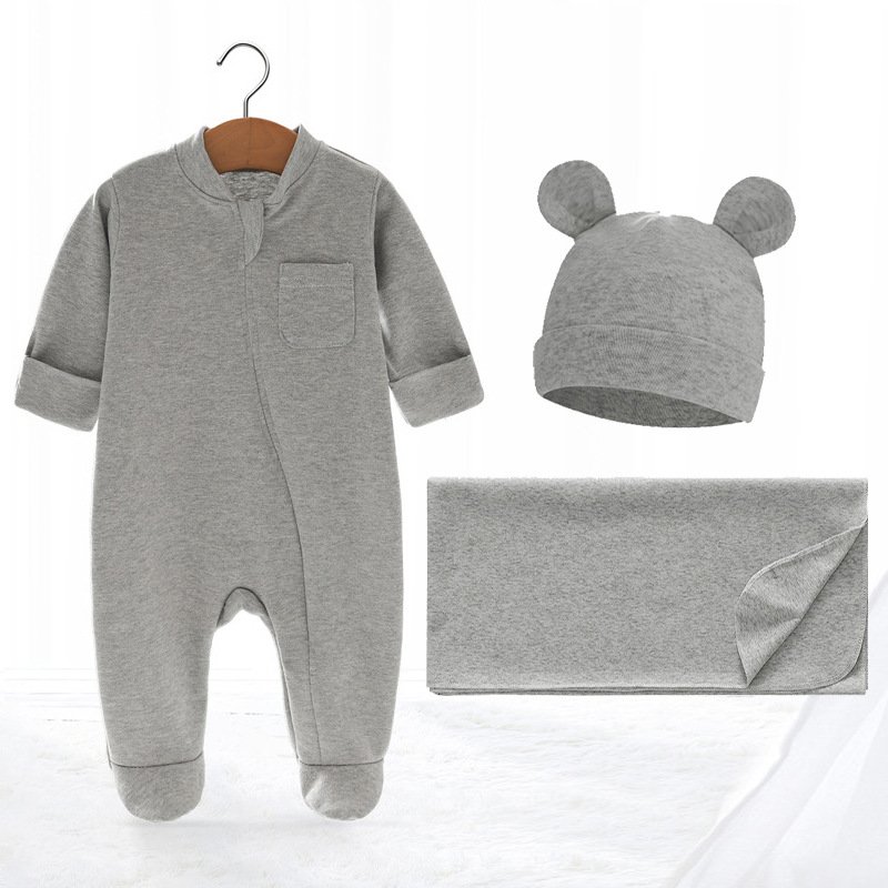 Baby Onesie Organic Cotton Custom Logo Toddler Kid Pajamas Soft Cotton Baby Romper With Zipper