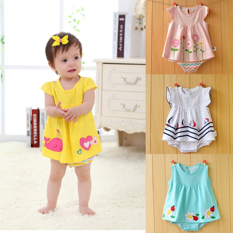 New Spring Summer Body Piece Plain Color Climbing Jeans Conjoined Baby Clothes 100% Organic Cotton Romper