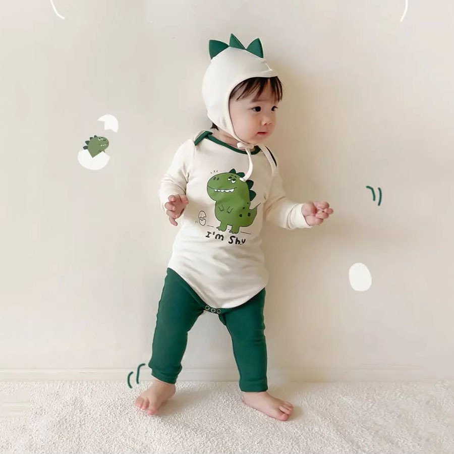 FuYu New Design Newborn High Quality Cute and Fun Long Sleeve Designed Autumn Baby Romper