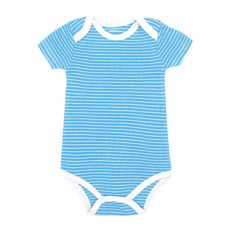 100% cotton plain baby romper knitted newborn baby clothes short sleeve jumpsuit