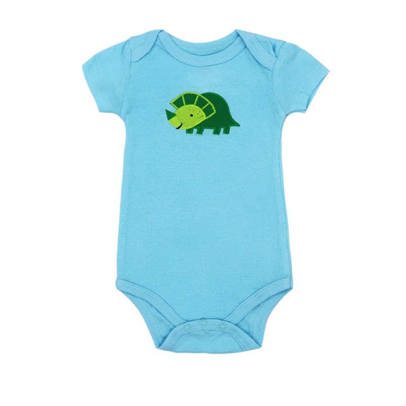100% cotton plain baby romper knitted newborn baby clothes short sleeve jumpsuit