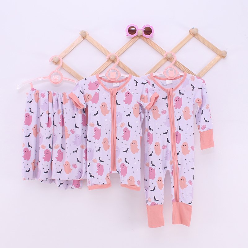 Bamboo Viscose Soft Baby Jumpsuit Pajamas Newborn Sleepers Boy Girl Clothes Printed Custom Baby Rompers