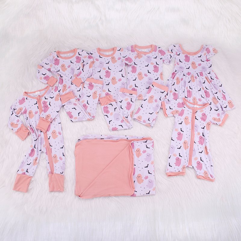 Bamboo Viscose Soft Baby Jumpsuit Pajamas Newborn Sleepers Boy Girl Clothes Printed Custom Baby Rompers
