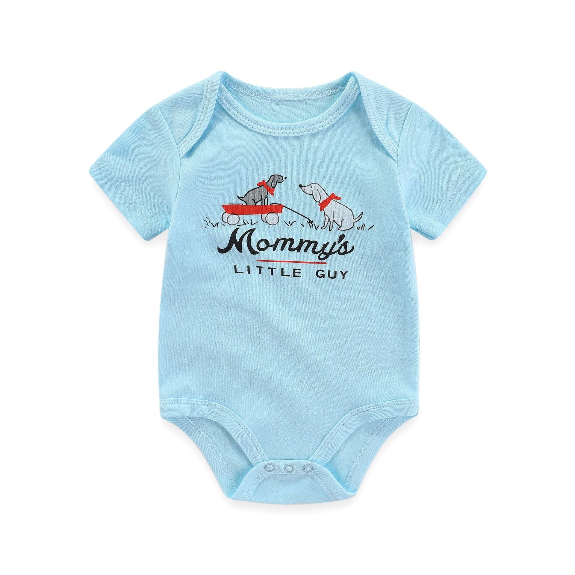 Baby miscellaneous cartoon short sleeved crawling suit short sleeved jumpsuit
