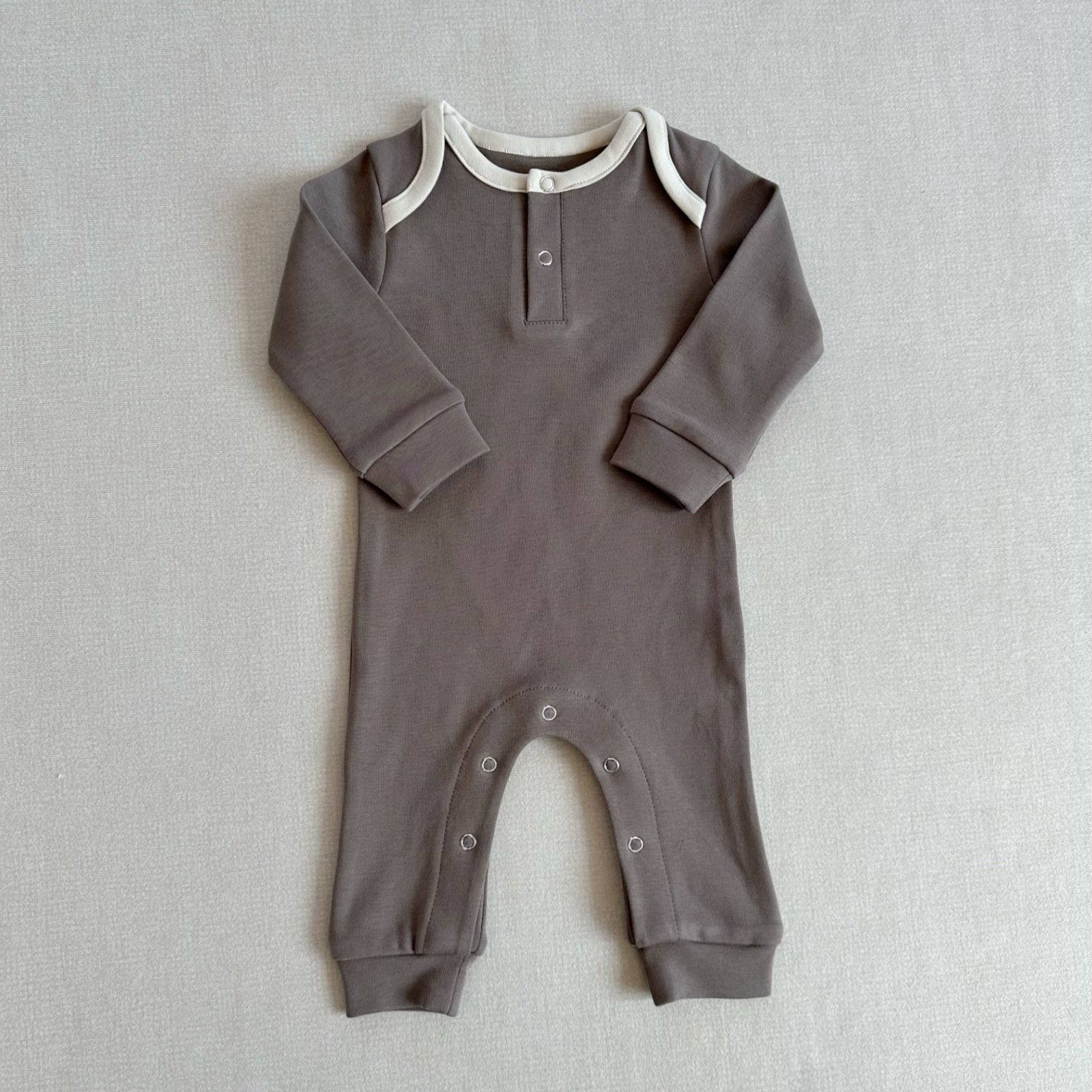 Autumn Newborn Infant Baby Boy Girl Clothing Romper Playsuit Overalls Cotton Ribbed Knitted Long Sleeve Jumpsuit Clothes