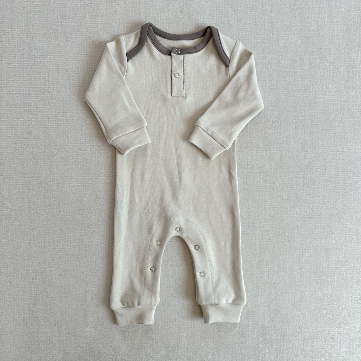 Autumn Newborn Infant Baby Boy Girl Clothing Romper Playsuit Overalls Cotton Ribbed Knitted Long Sleeve Jumpsuit Clothes