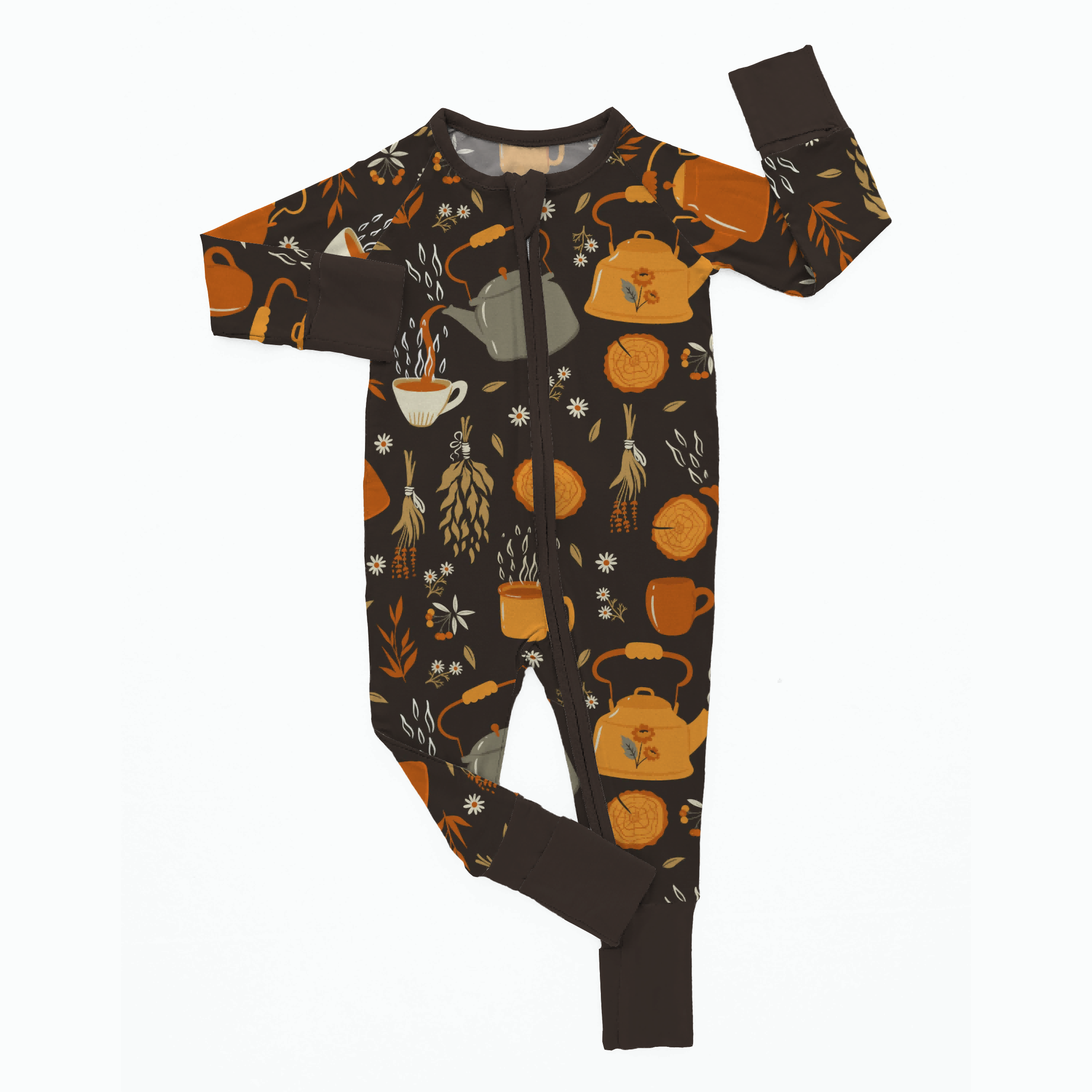 Oem Custom Lion King Newborn Infant Pajamas Baby Clothes Bamboo Footie Zipper Baby Boys Girls Plain Long Sleeve Jumpsuit Romper