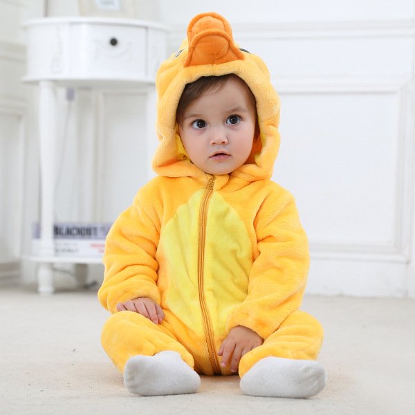 Wholesale Infant animal flannel crawl suit Soft Baby boys girls winter warm clothes baby romper