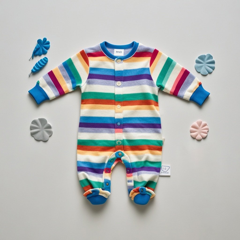 Customize Wholesale Colorful Striped Baby Romper Set Unisex Bamboo Girl Boy Long Sleeve Organic Cotton Romper Baby Clothes