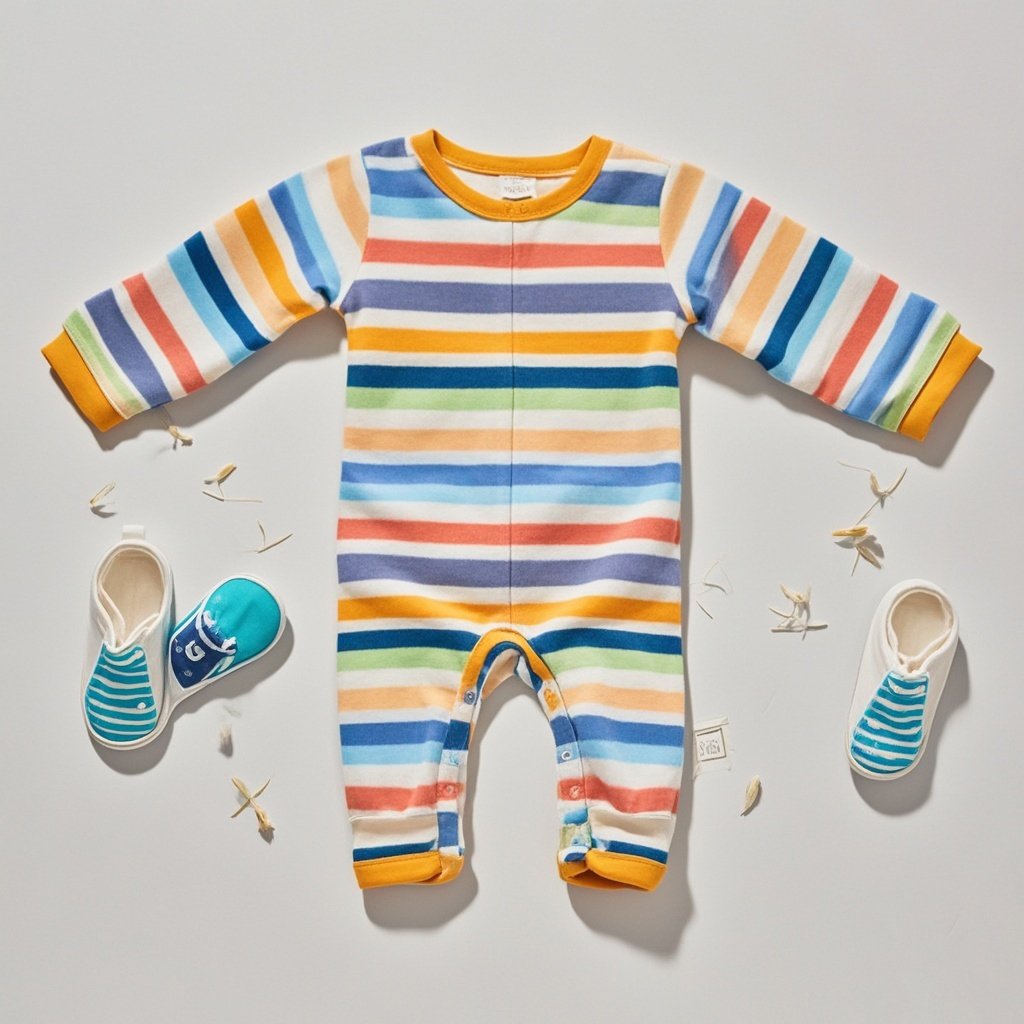 Customize Wholesale Colorful Striped Baby Romper Set Unisex Bamboo Girl Boy Long Sleeve Organic Cotton Romper Baby Clothes