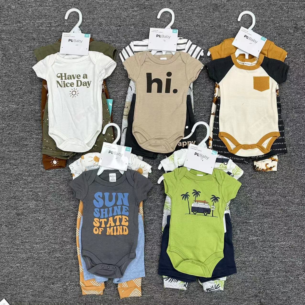 Wholesale Custom Manufacturer Infant Baby Newborn Baby Rompers /Toddlers 100% Ultra Soft Body Suit