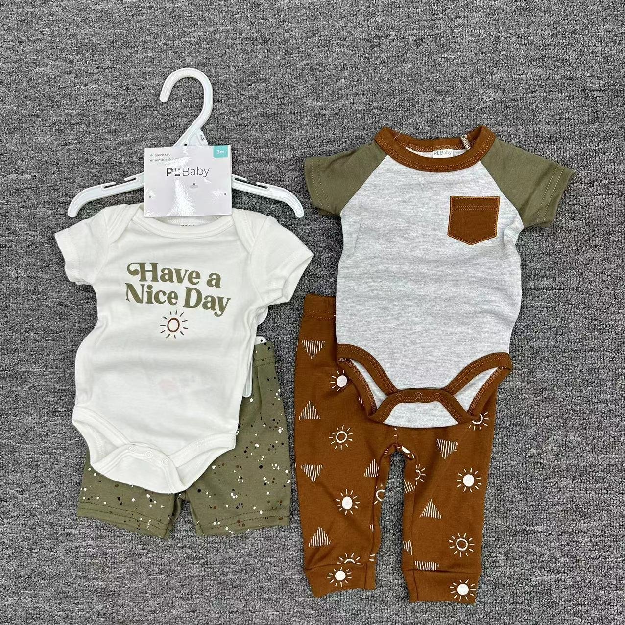 Wholesale Custom Manufacturer Infant Baby Newborn Baby Rompers /Toddlers 100% Ultra Soft Body Suit