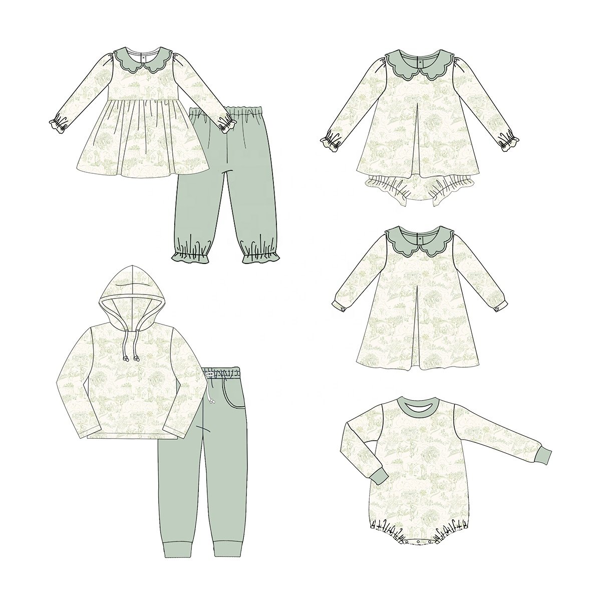 Wholesale custom baby romper pajamas kids clothes fast production time mardi gras bamboo girls romper
