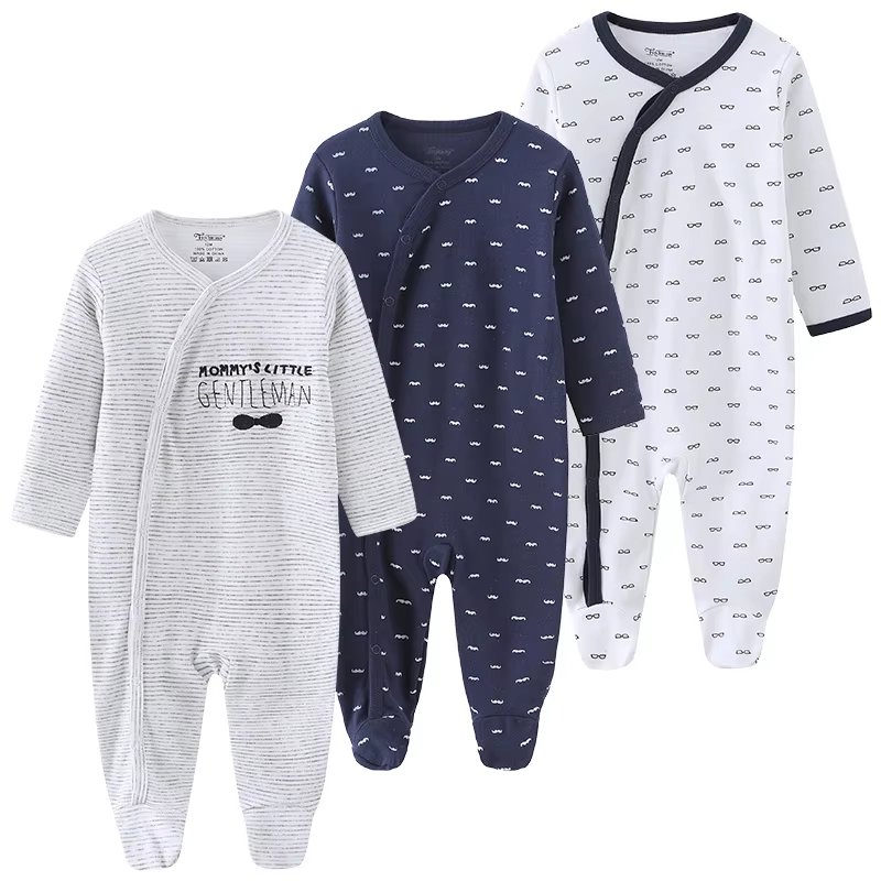 Baby Boys and Girls Romper Jumpsuit 100% Organic Cotton One-piece Outfit Coverall Baby clothes onesie clothing baby frogsuits