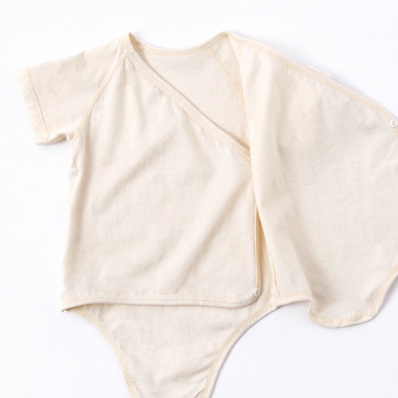 Organic cotton sleepsuit side opening bodysuits baby clothes baby rompers