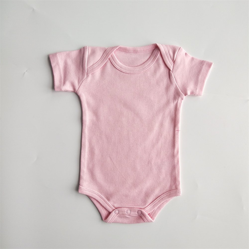Factory 100% cotton Blank White New Born baby clothes rompers short/long sleeve baby onesie Custom print baby romper