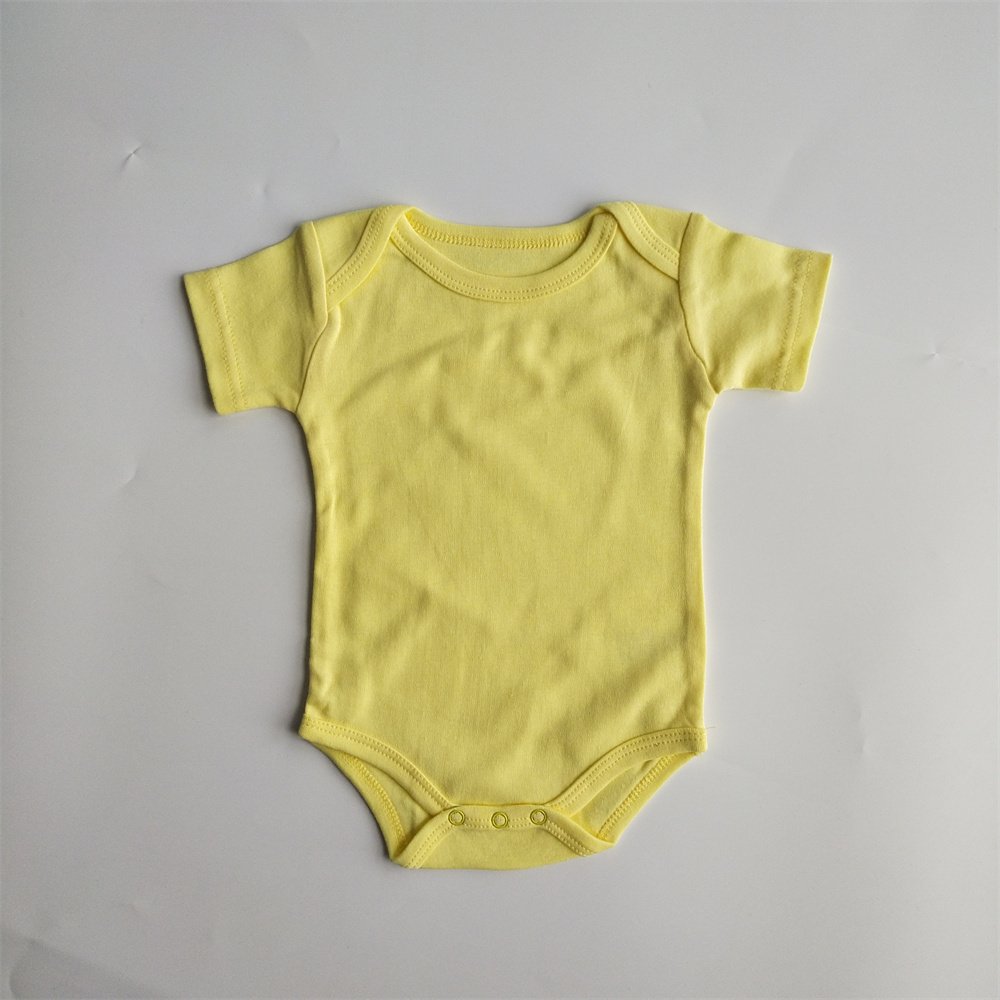 Factory 100% cotton Blank White New Born baby clothes rompers short/long sleeve baby onesie Custom print baby romper